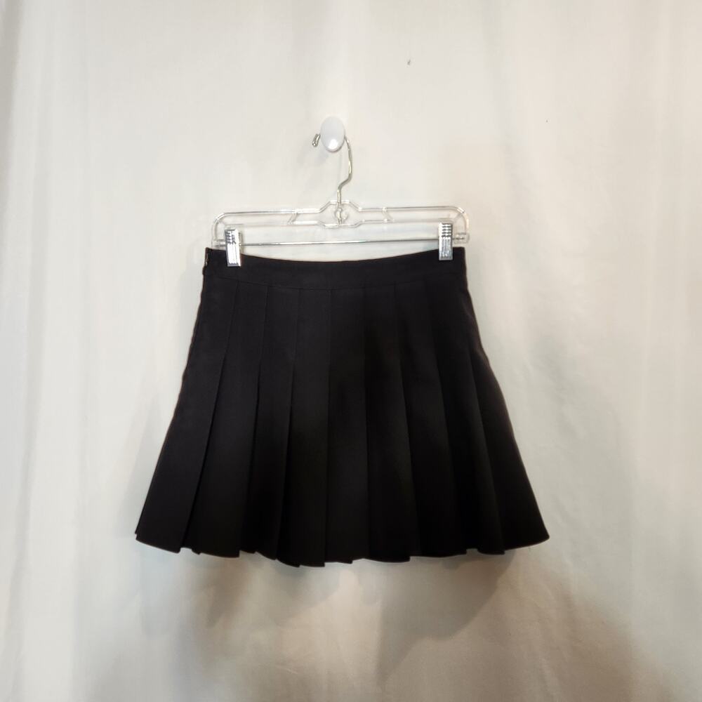 MC ME COVER Black Pleated Tennis Skirt Built In Shorts Goth Witchy Juniors XL